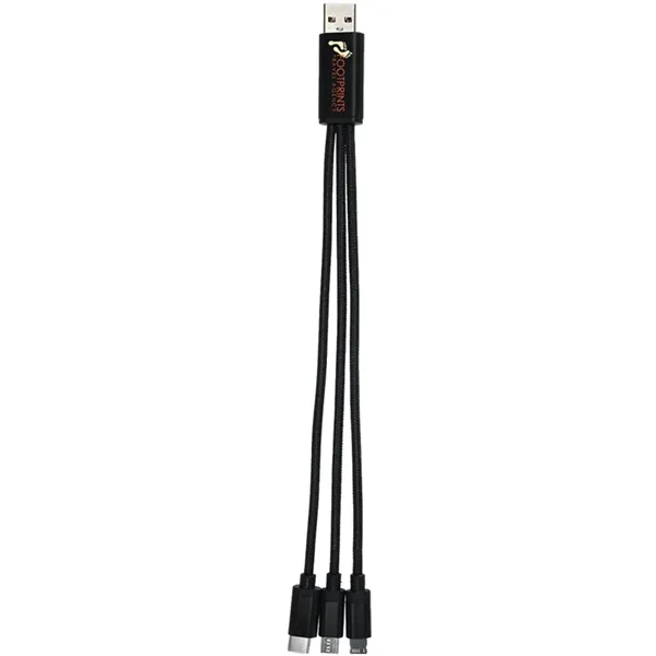 Braided 3-in-1 charging cable with multiple USB adaptor.... from ASI 39552 BEL Promo