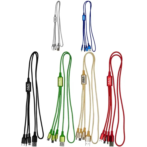 3-in-1 charging cable with multiple USB adapters.... from ASI 39552 BEL Promo