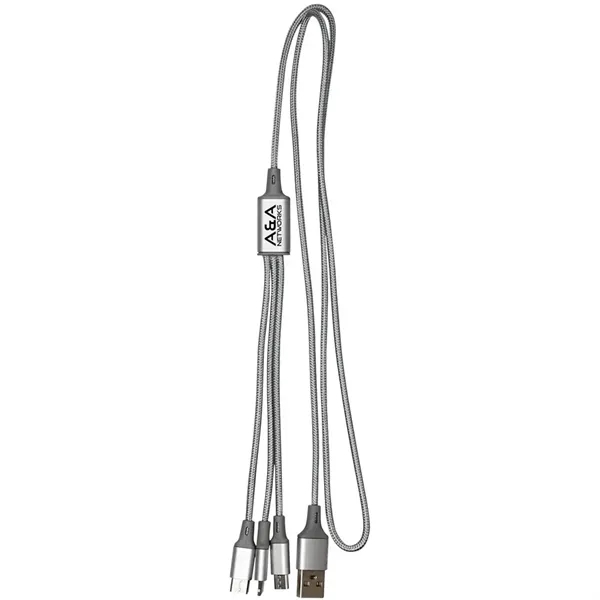 3-in-1 charging cable with multiple USB adapters.... from ASI 39552 BEL Promo