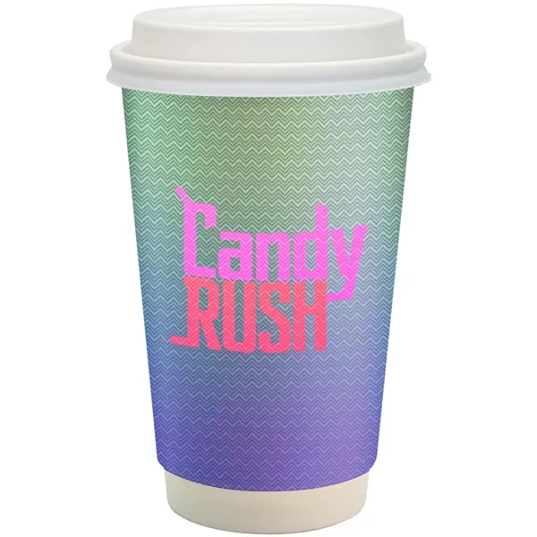 16 oz. full color paper cup with lid.... from ASI 39552 BEL Promo