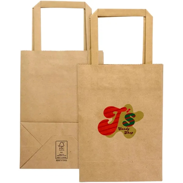6" x 8.25" x 3.25" FSC® certified paper bag with sturdy... from ASI 39552 BEL Promo