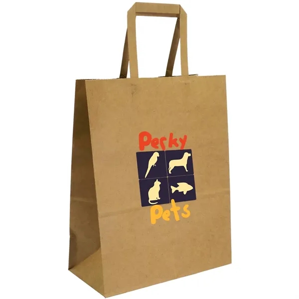8" x 10.50" x 4.75" Kraft paper bag with handles.... from ASI 39552 BEL Promo