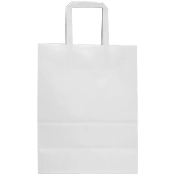8" x 10.5" x 4.75" white FSC paper bag with handles.... from ASI 39552 BEL Promo