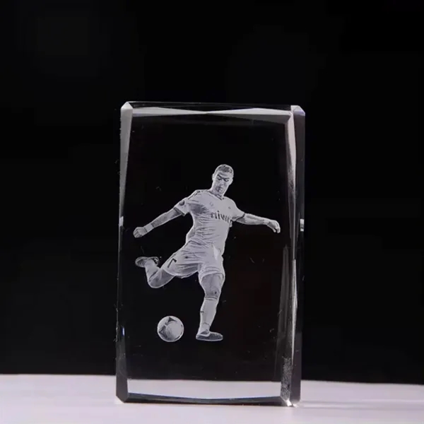 3D Laser cube crystal paperweight plus laser engraving on inside of... from ASI 37218 Athena Promo (tm)