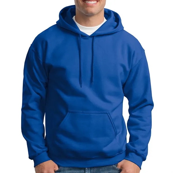 Adult hooded sweatshirt made of pre-shrunk cotton and polyester fleece knit.... from ASI 61125 Hit Promotional Products / Hit®