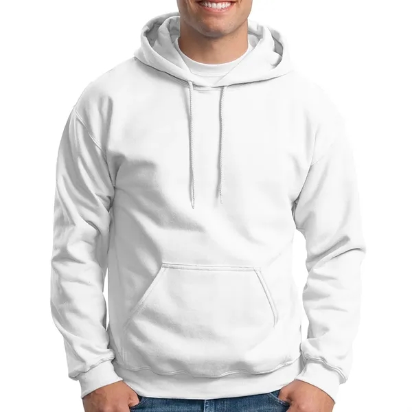 Adult hooded sweatshirt made of pre-shrunk cotton and polyester fleece knit.... from ASI 61125 Hit Promotional Products / Hit®