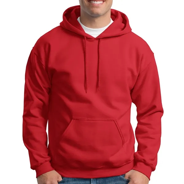 Adult hooded sweatshirt made of pre-shrunk cotton and polyester fleece knit.... from ASI 61125 Hit Promotional Products / Hit®