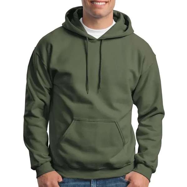 Adult hooded sweatshirt made of pre-shrunk cotton and polyester fleece knit.... from ASI 61125 Hit Promotional Products / Hit®