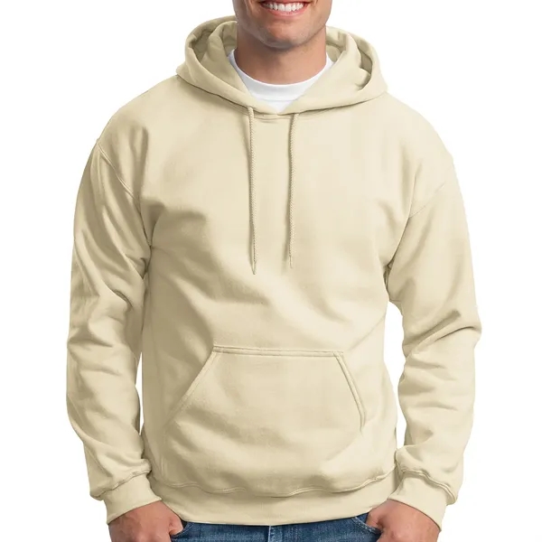 Adult hooded sweatshirt made of pre-shrunk cotton and polyester fleece knit.... from ASI 61125 Hit Promotional Products / Hit®