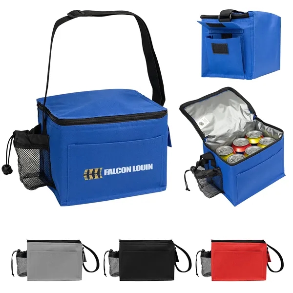 6 can capacity cooler bag with adjustable shoulder strap and PEVA... from ASI 61125 Hit Promotional Products / Hit®