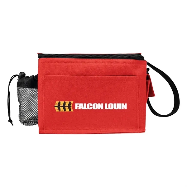 6 can capacity cooler bag with adjustable shoulder strap and PEVA... from ASI 61125 Hit Promotional Products / Hit®