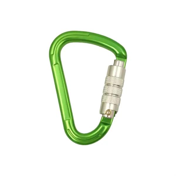 Triangle shape twist gate carabiner plus laser engraving on 1 location... from ASI 37218 Athena Promo (tm)