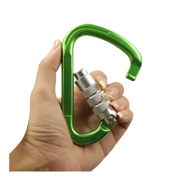 Triangle shape twist gate carabiner plus laser engraving on 1 location... from ASI 37218 Athena Promo (tm)