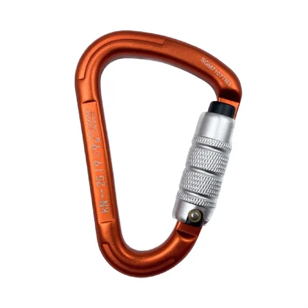 Triangle shape triple gate carabiner plus laser engraving on 1 location... from ASI 37218 Athena Promo (tm)