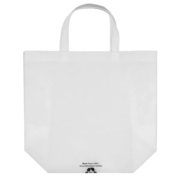 Eco-friendly, recyclable R-PET Non-Woven Tote with 1" W x 14" long... from ASI 37940 Bag Makers Inc