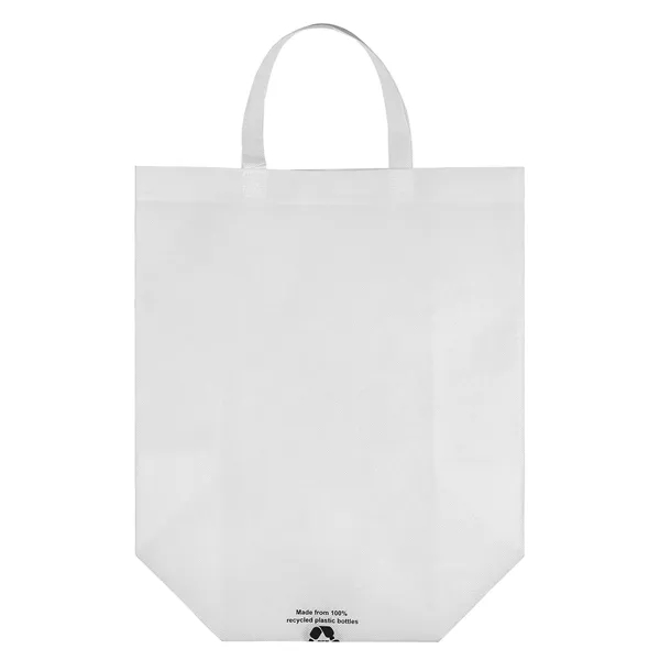 Eco-friendly, recyclable R-PET Non-Woven Tote with 1" W x 14" long... from ASI 37940 Bag Makers Inc