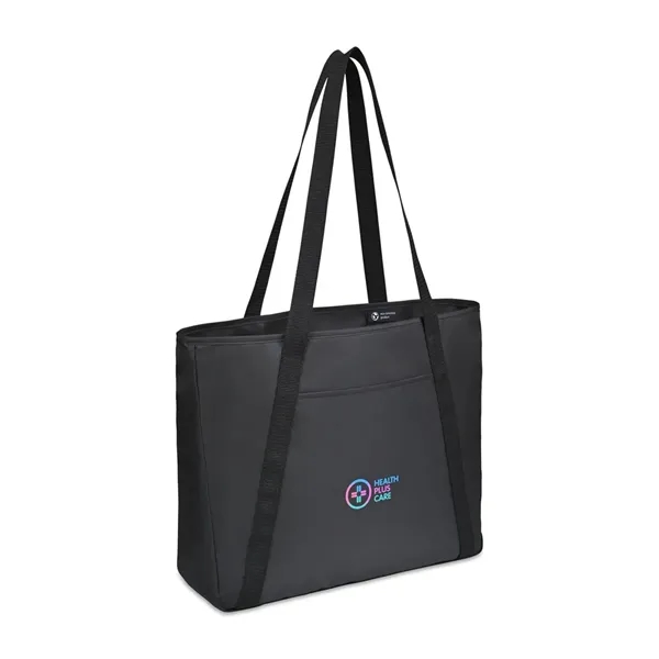 Tote bag made using recycled fabric and webbing made from plastic... from ASI 56070 Gemline / Gemline®
