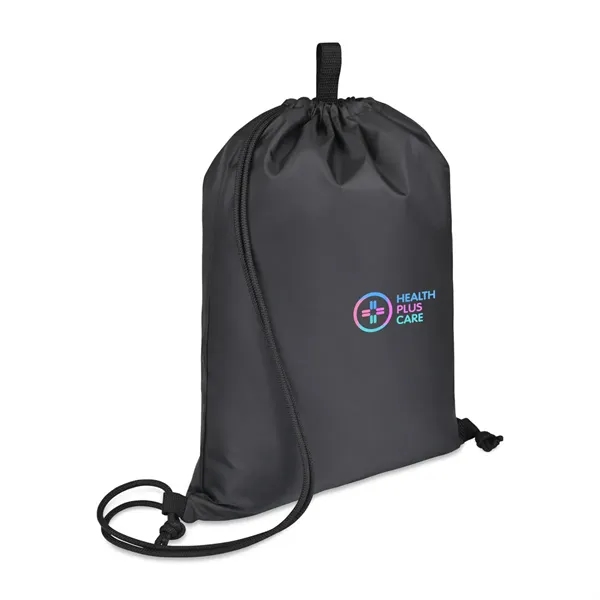 Drawstring cinch bag made of recycled fabric and webbing made from... from ASI 56070 Gemline / Gemline®