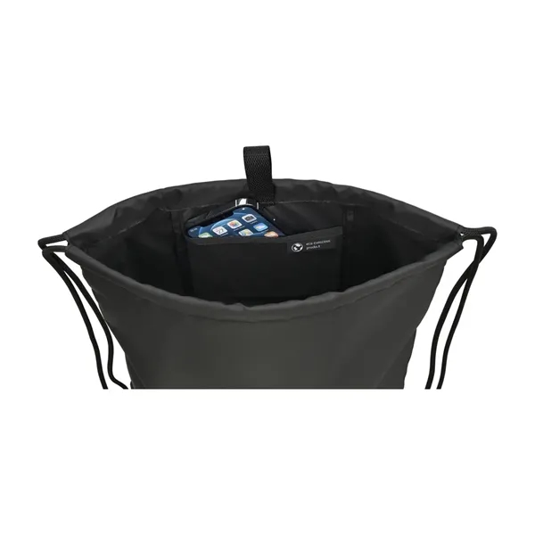 Drawstring cinch bag made of recycled fabric and webbing made from... from ASI 56070 Gemline / Gemline®