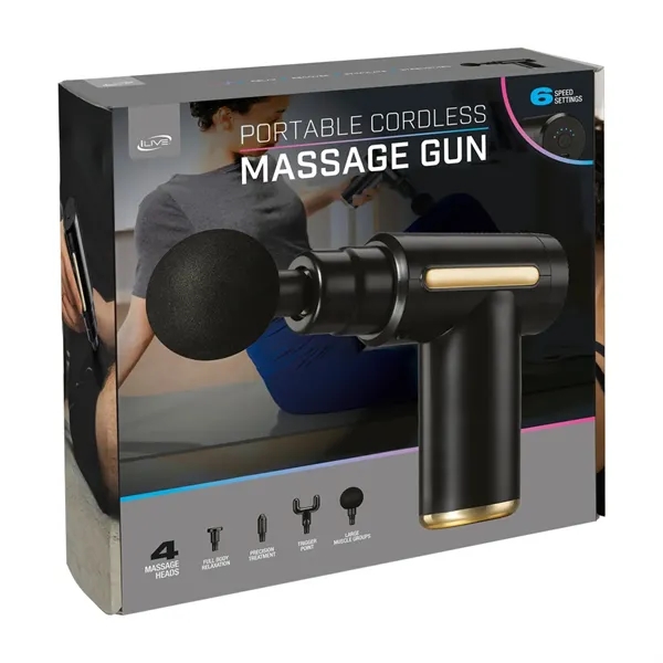 Cordless massage gun with 6 speeds.... from ASI 56070 Gemline / Gemline®