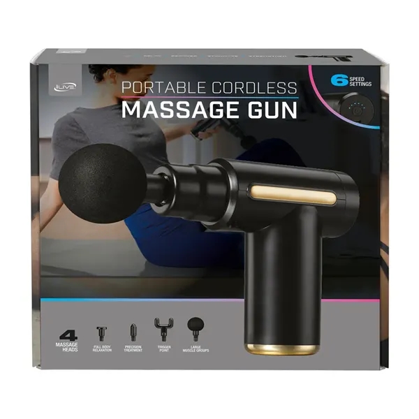 Cordless massage gun with 6 speeds.... from ASI 56070 Gemline / Gemline®
