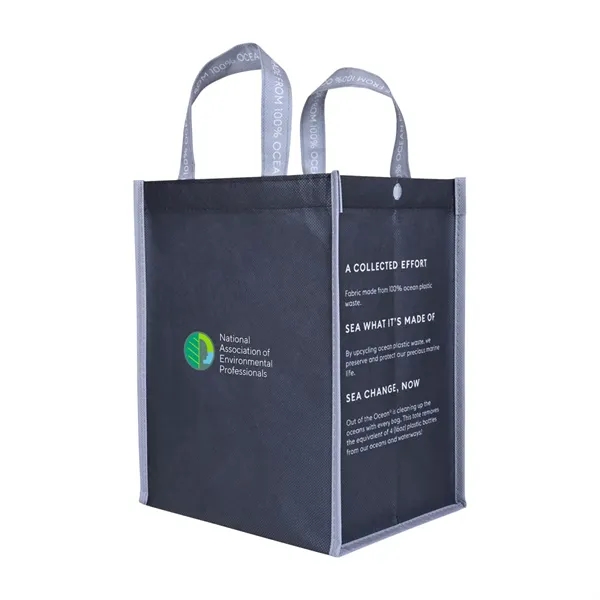Reusable lunch tote bag made of recycled ocean plastic.... from ASI 56070 Gemline / Gemline®