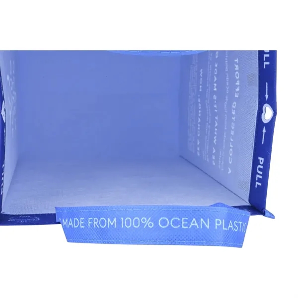 Reusable lunch tote bag made of recycled ocean plastic.... from ASI 56070 Gemline / Gemline®