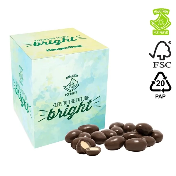 80% post Consumer Recycled Paperboard box filled with 3.5 oz of... from ASI 44900 NC Custom (CI/Lanco) / Chocolate Inn