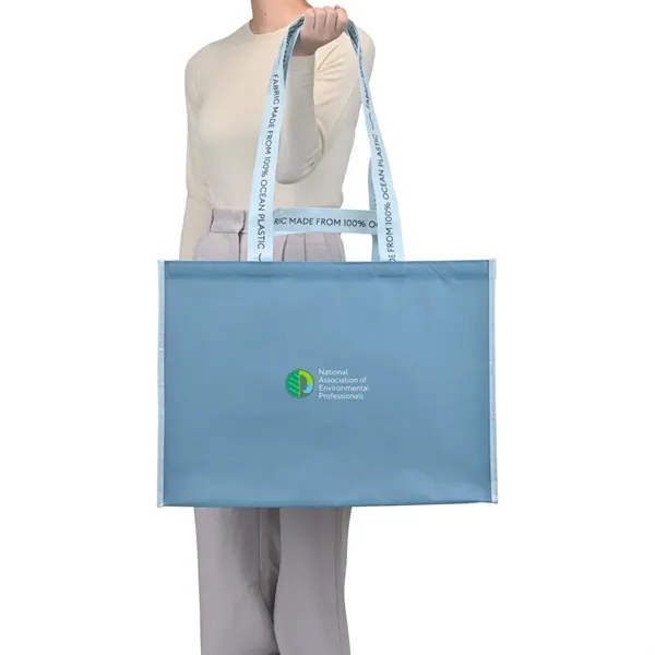 Reusable shopping tote bag made from recycled ocean plastic.... from ASI 56070 Gemline / Gemline®