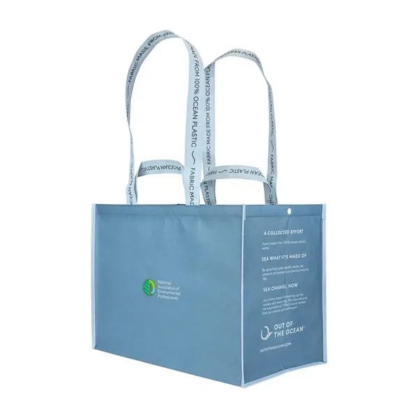 Reusable shopping tote bag made from recycled ocean plastic.... from ASI 56070 Gemline / Gemline®