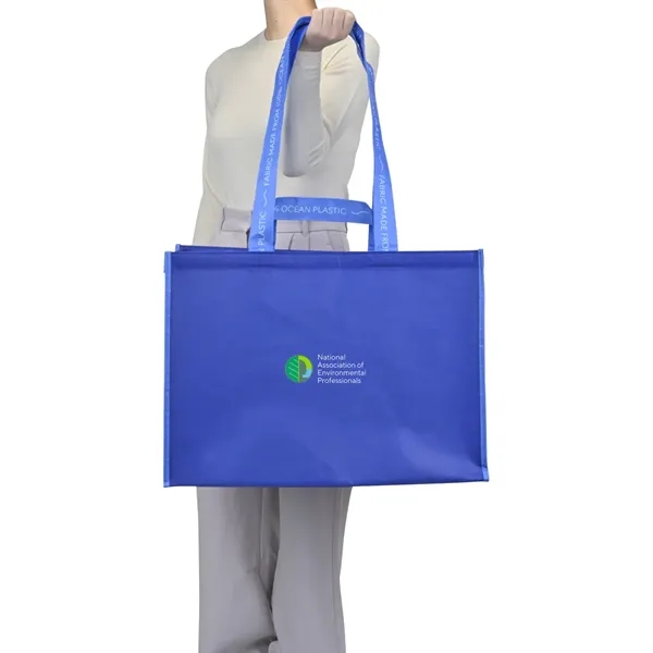 Reusable shopping tote bag made from recycled ocean plastic.... from ASI 56070 Gemline / Gemline®