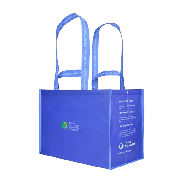 Reusable shopping tote bag made from recycled ocean plastic.... from ASI 56070 Gemline / Gemline®