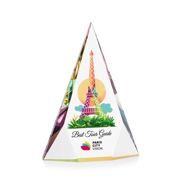 Recognize excellence with the bold and sparkling Optical Crystal Rochester Pyramid... from ASI 84592 St Regis Group / St Regis