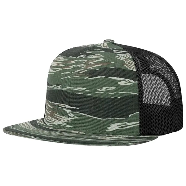 Six-panel, high-profile snapback wool blend flatbill trucker hat.... from ASI 74601 Calico