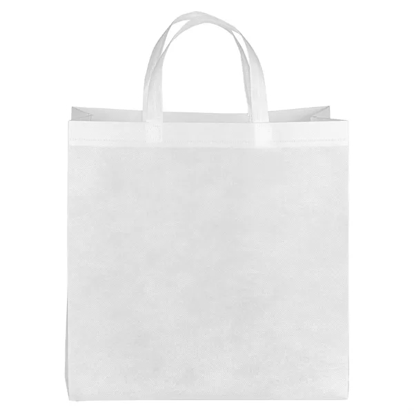 Eco-friendly, recyclable R-PET Non-Woven Tote with 1"W x 14" long handles.... from ASI 37940 Bag Makers Inc
