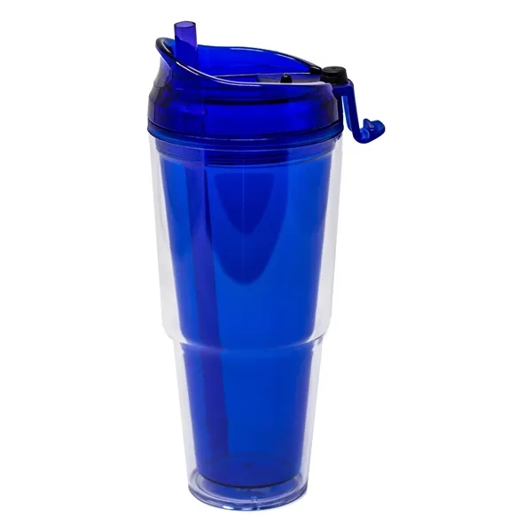Double Wall Acrylic Color In/Clear Out Tumbler With Spill Proof Screw-on... from ASI 72657 Active Life Promo / Apres Ski