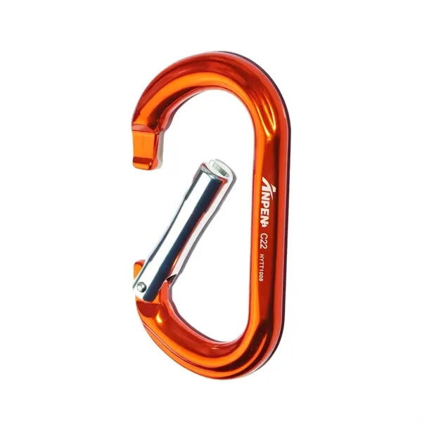 D Ring straight gate aluminum carabiner plus laser engraving on 1... from ASI 37218 Athena Promo (tm)