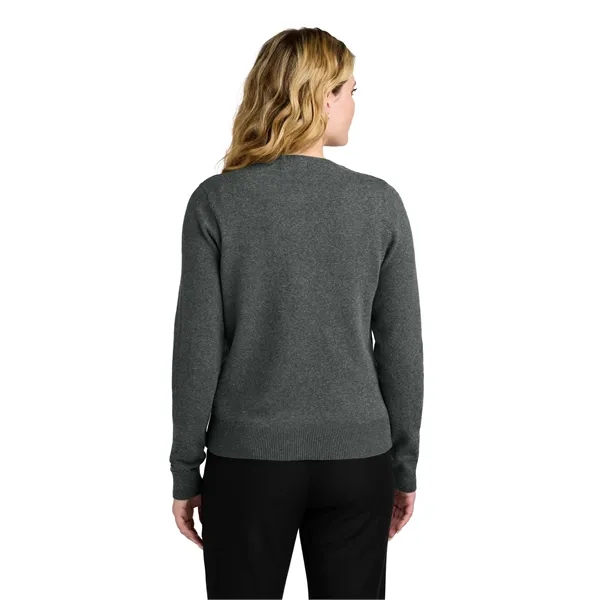 Port Authority Women's Easy Care Crewneck Cardigan Sweater... from ASI 84863 SanMar