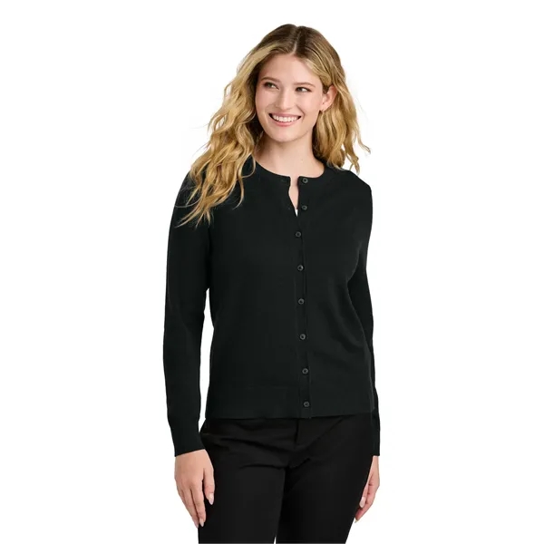 Port Authority Women's Easy Care Crewneck Cardigan Sweater... from ASI 84863 SanMar