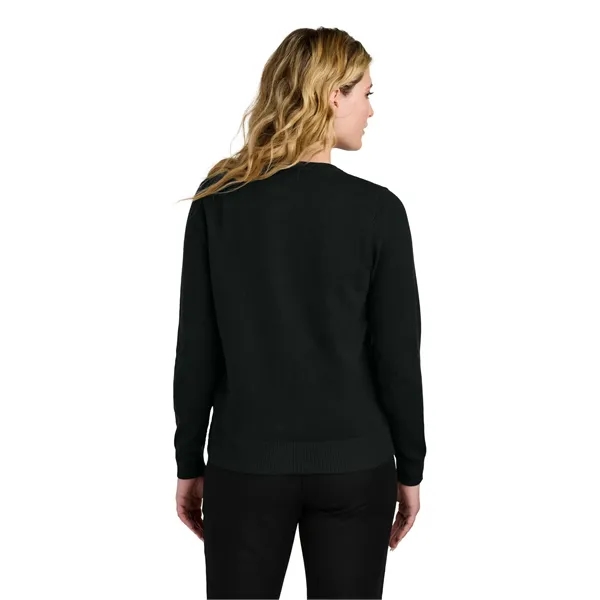 Port Authority Women's Easy Care Crewneck Cardigan Sweater... from ASI 84863 SanMar