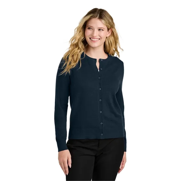 Port Authority Women's Easy Care Crewneck Cardigan Sweater... from ASI 84863 SanMar