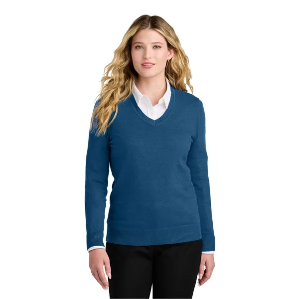 Port Authority Women's Easy Care V-Neck Sweater... from ASI 84863 SanMar