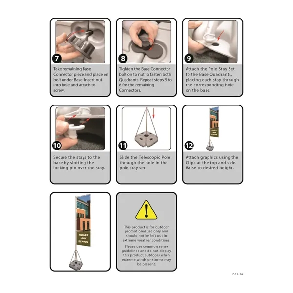 Giant flagpole hardware set... from ASI 80228 Quinn