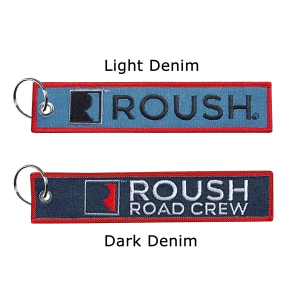 Key tag that's embroidered on both sides and measures 1 1/4"... from ASI 90160 Suntex Industries