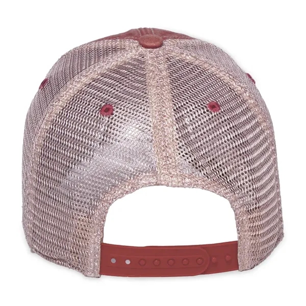 6 panel, vintage-wash trucker cap with soft mesh back panels and... from ASI 56070 Gemline / Gemline®