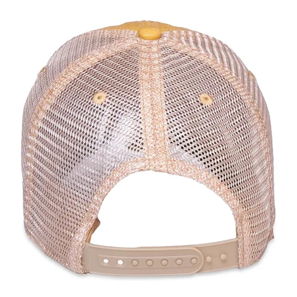 6 panel, vintage-wash trucker cap with soft mesh back panels and... from ASI 56070 Gemline / Gemline®