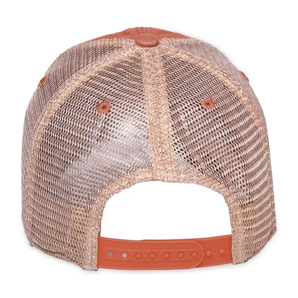 6 panel, vintage-wash trucker cap with soft mesh back panels and... from ASI 56070 Gemline / Gemline®