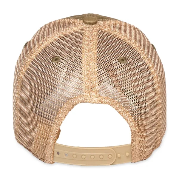 6 panel, vintage-wash trucker cap with soft mesh back panels and... from ASI 56070 Gemline / Gemline®