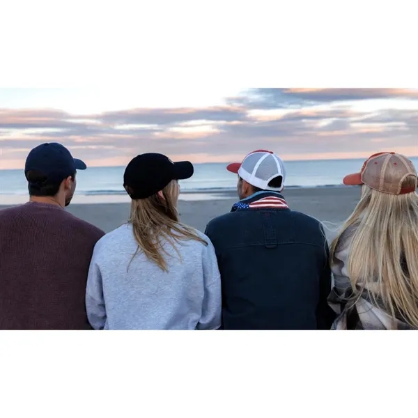 6 panel, vintage-wash trucker cap with soft mesh back panels and... from ASI 56070 Gemline / Gemline®