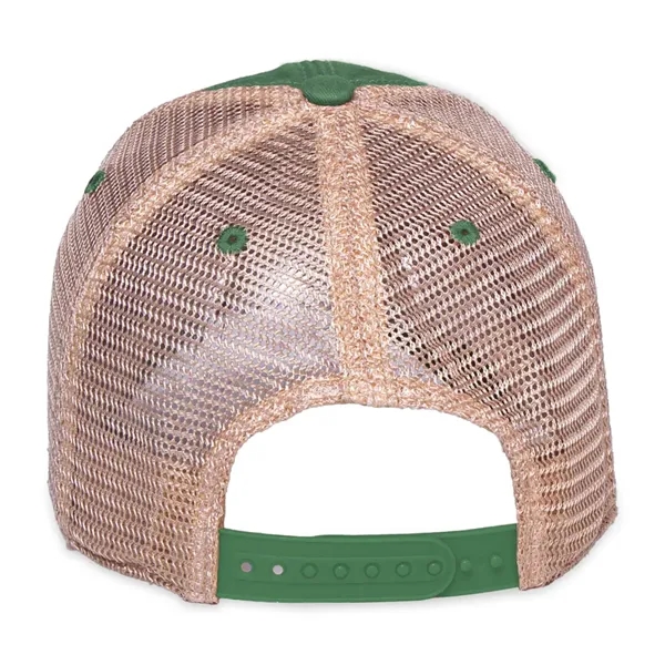 6 panel, vintage-wash trucker cap with soft mesh back panels and... from ASI 56070 Gemline / Gemline®